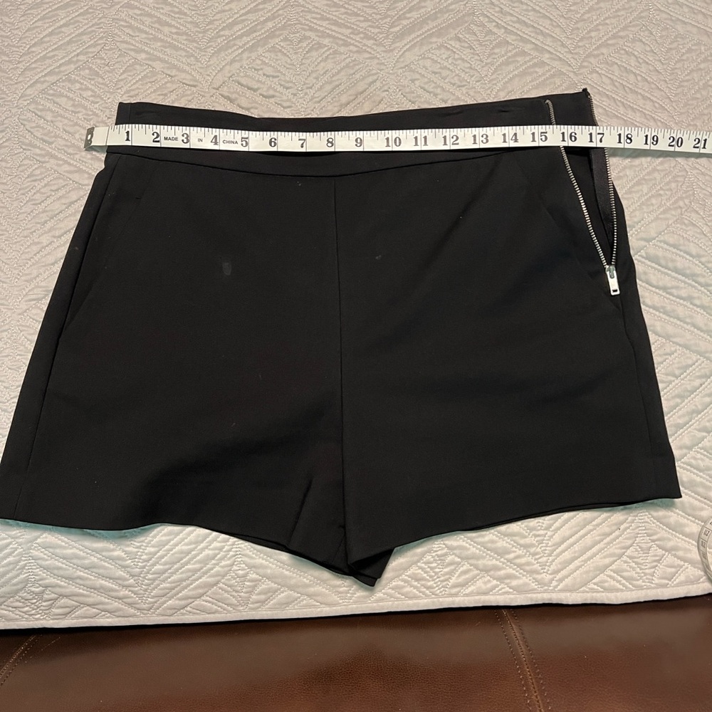 Zara Black High Waist Shorts with Classic Design